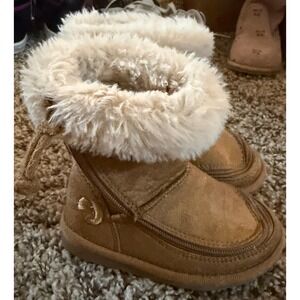 Billy Footwear Toddler Girl Brown Chestnut Cozy Boots Size 5